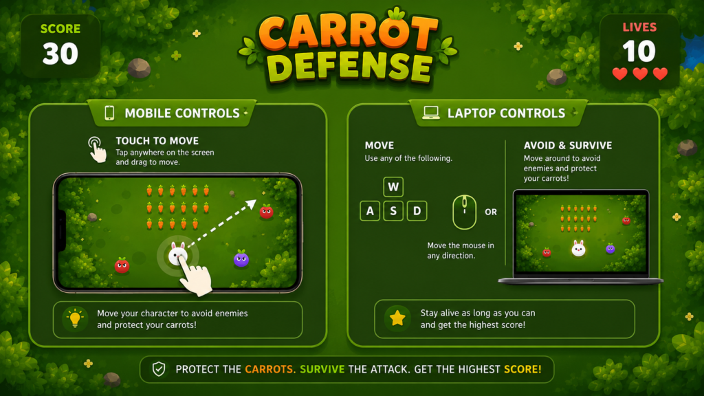 How to Play Carrot Defense
