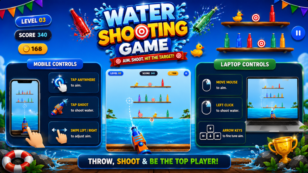How to Play Water Shooting Game How to Play Water Shooting Game