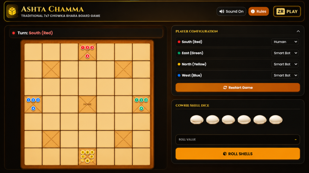 Ashta Chamma 2 Player Game Ashta Chamma 2 Player Game